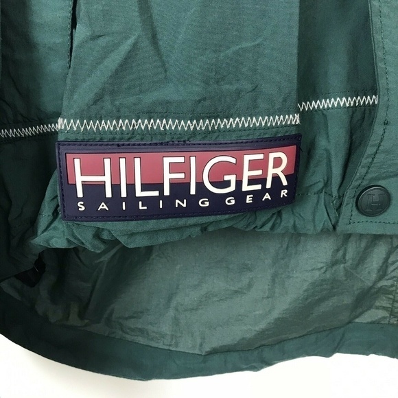 90s Tommy Hilfiger Windbreaker Jacket Coat Sailing Gear Large - Picture 7 of 8